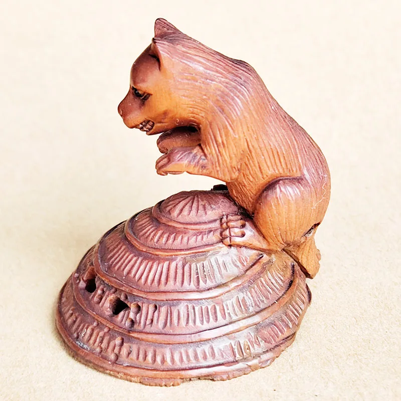 GX869 - 20 年物 2 インチ手彫りツゲの根付 - AliExpress