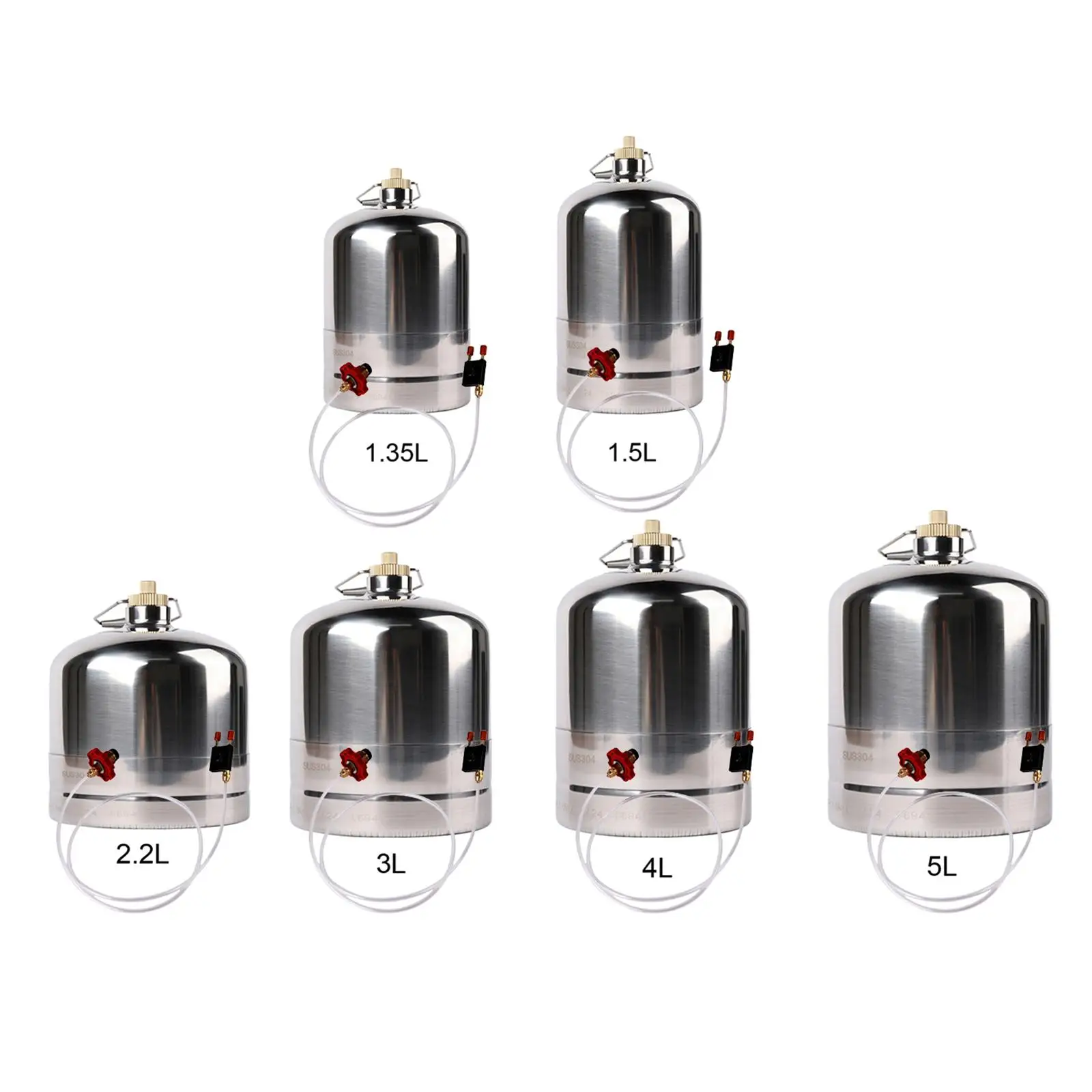 Stainless Steel Gas Bottle Inflatable Cylinder Gas Tank Fishing Fuel Boat Gas Stainless Steel Gas Bottle Inflatable Cylinder Gas Tank Fishing Fuel Boat Gas