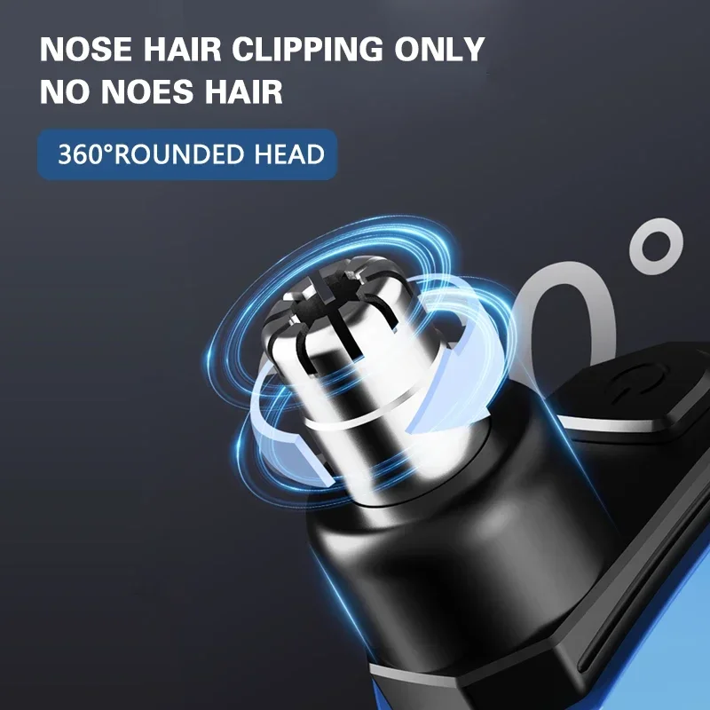 Portable electric nose hair trimmer, rechargeable, USB-charged, more suitable for facial hair and eyebrows