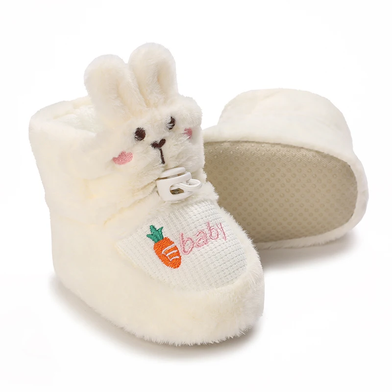 Winter Baby Shoes 0-18 Months Cute Girl Warm Cotton Shoes First Walker Fashion Snow Shoes Soft Sole Anti slip Walking Shoes 3