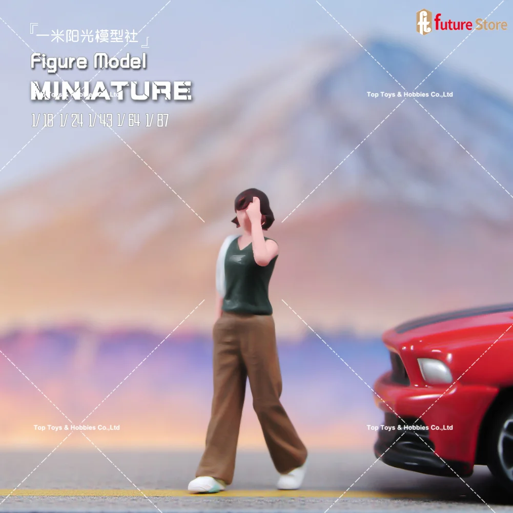 Gemalte Miniaturen im Maßstab 1:64, schönes Mädchen, männlich, weiblich, Menschen, Szene, Figur, Mini-Puppe, 3D-Diorama-Modell für Auto, Fahrzeuge, Dekor – Detail 5