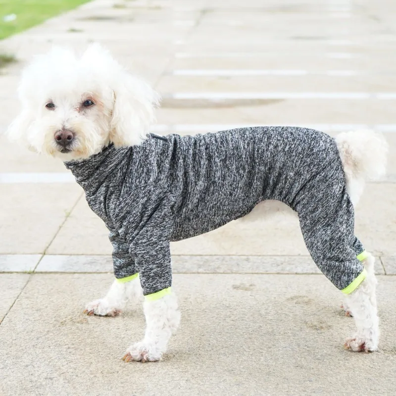 

Pet Dogs Clothing Solid Color Base Shirt Dog Clothes Four Legged Autumn Winter Warm Small Dog Costume Outfits Chihuahua Yorkies