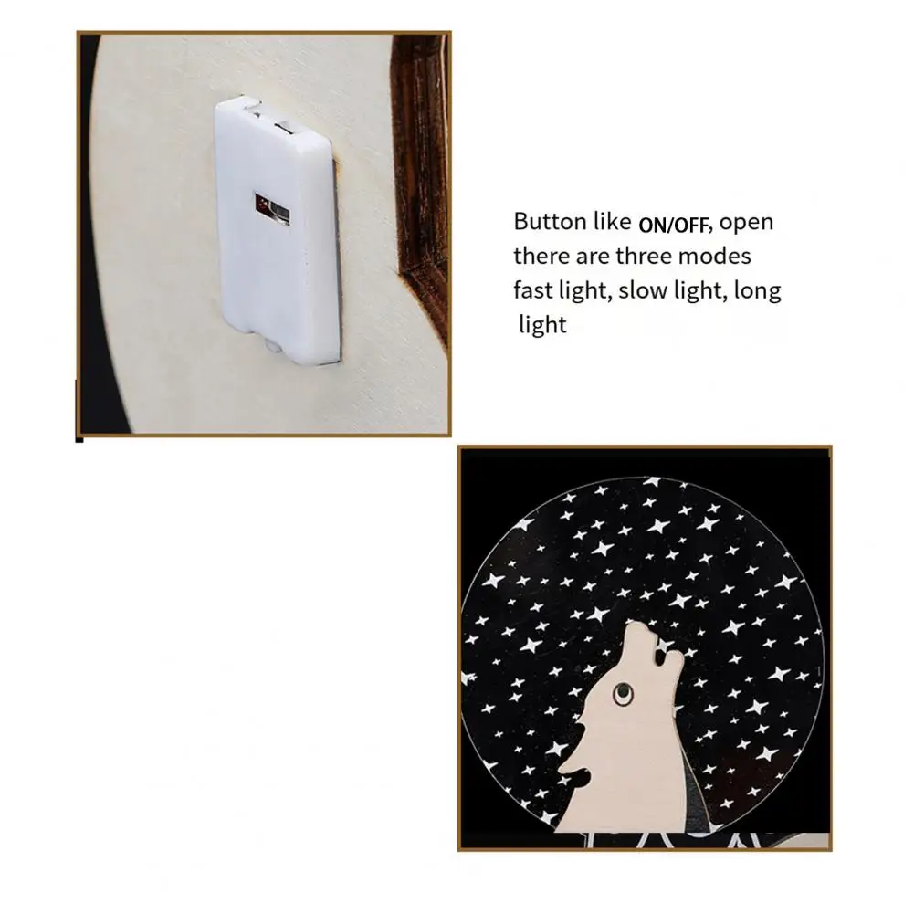 

Wooden Acrylic Lamp Wooden Acrylic Animal Led Night Light Squirrel Dolphin Parrot Table Lamp for Children's Bedroom Decoration