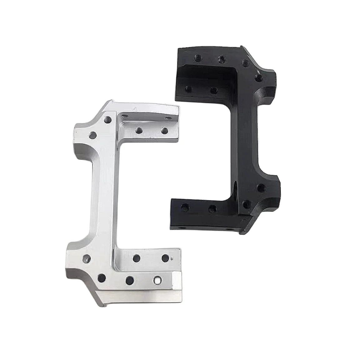 Support Servo Avant Métal SCX10 AX90046 installé avec servo et câbles