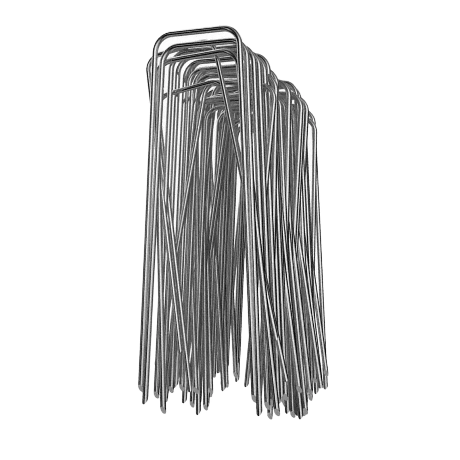 Weed Barrier Stakes Pins Landscape Staples 6 inch Gardening Yard Sod Fencing Tack