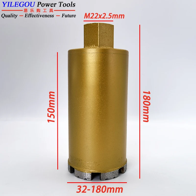 180mm Diamond Core Bit 32 40 63 76 120 127mm Wet Diamond Drill Bit With SDS Adapter For Reinforced Concrete Bridge Drilling Hole risenke waterproof walkie talkie speaker mic with reinforced cable for motorola radio 2 pin 3 5mm audio jack shoulder microphone
