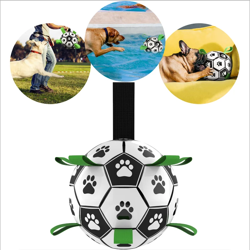 

Interactive Football Toy for Dogs, Outdoor Training Soccer, Pet Dog Toys, Bite Chew Toy, Medium and Large