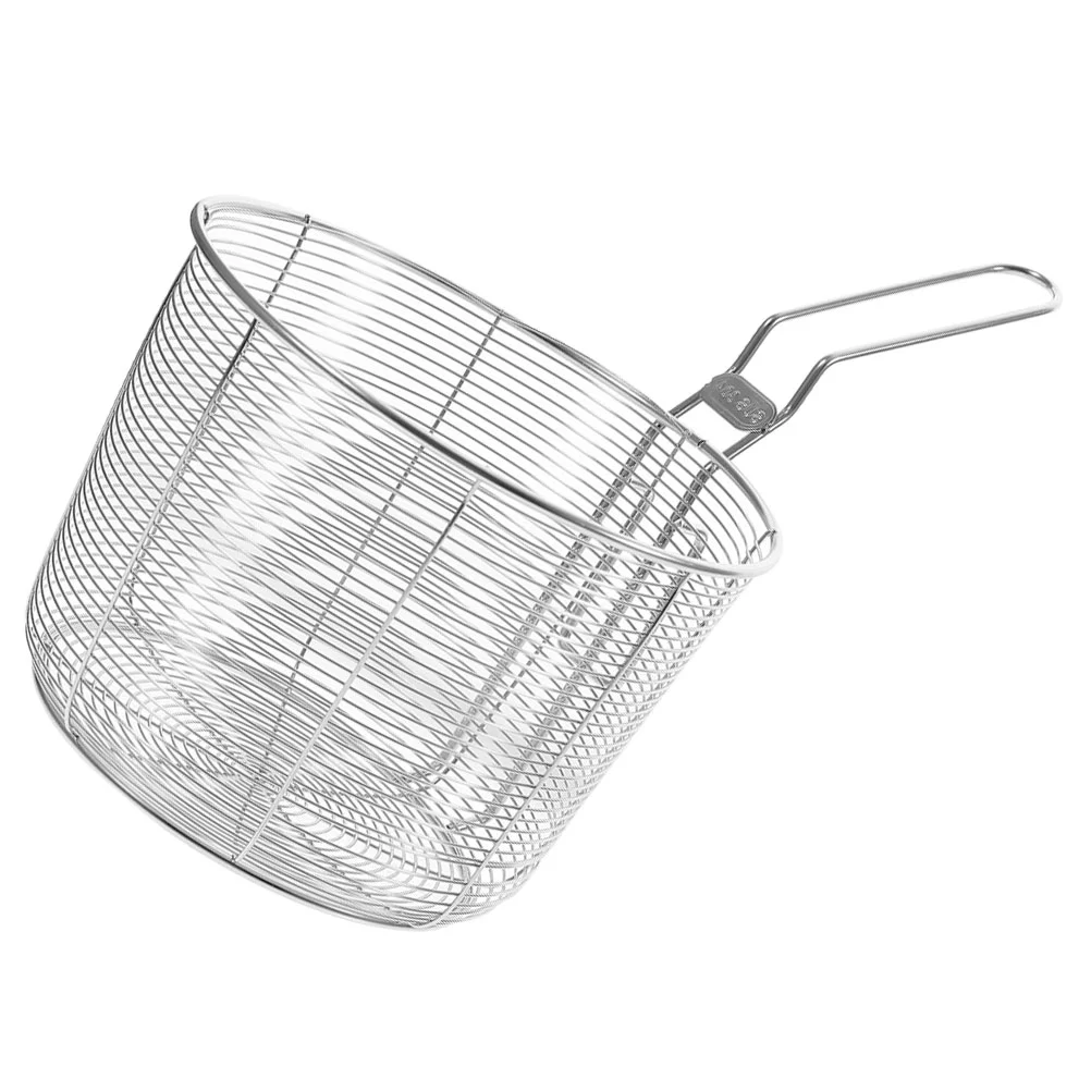 

Spaghetti Strainer Spoon Stainless Steel Food Strainer Noodle Strainer Handle Boiling Blanching Basket Restaurant Kitchen