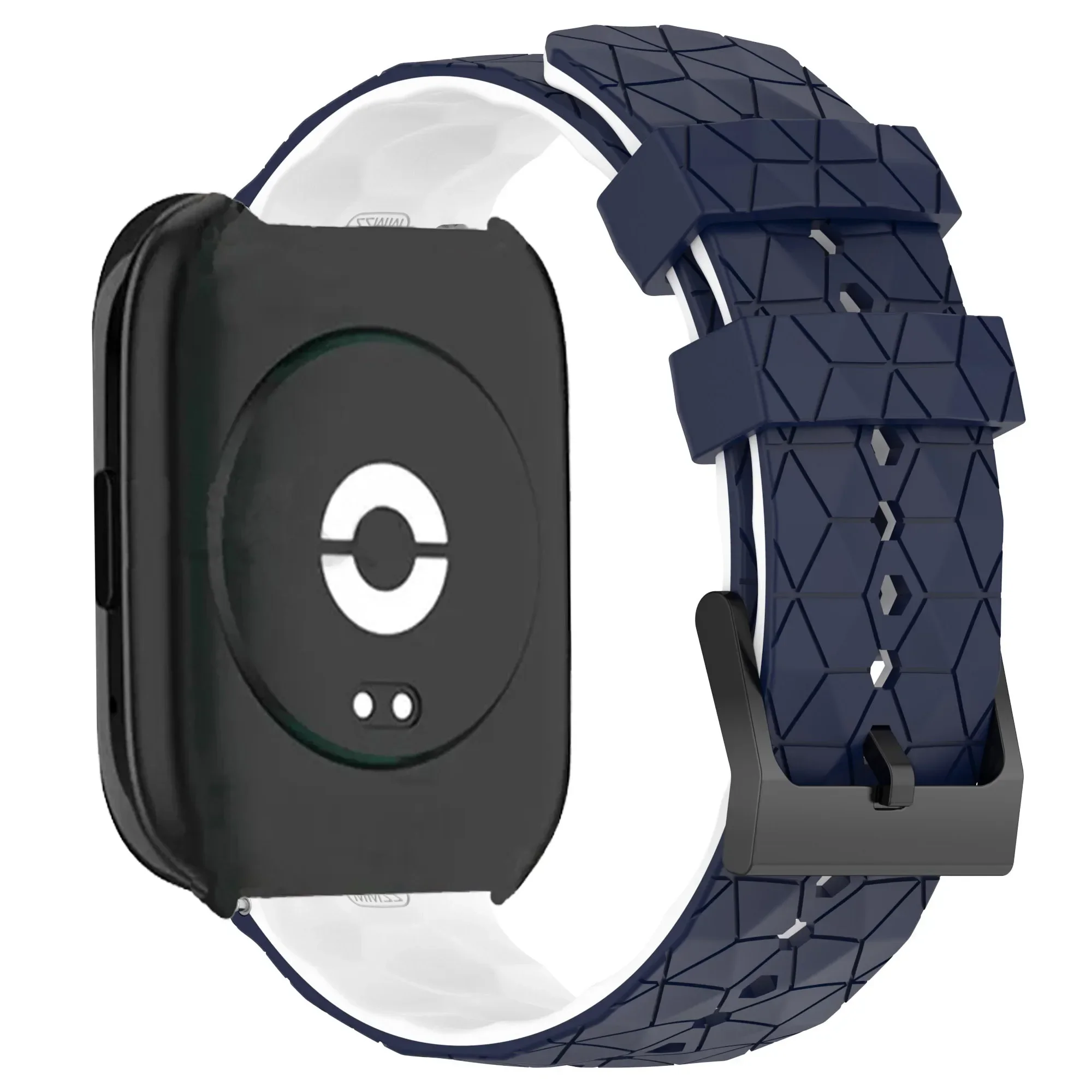 Silicone Sports Band with Soccer Print for Smartwatch Replacement Strap