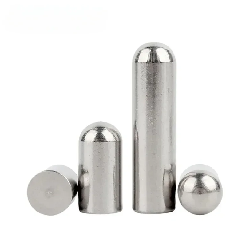 M0.8 M1 M1.2 M1.5 M1.8 M2 M2.3 M2.5 M2.8 M3 M3.5 M4 M5 M6 304 Stainless Steel Solid Round Head Cylindrical Pin Locating Dowel