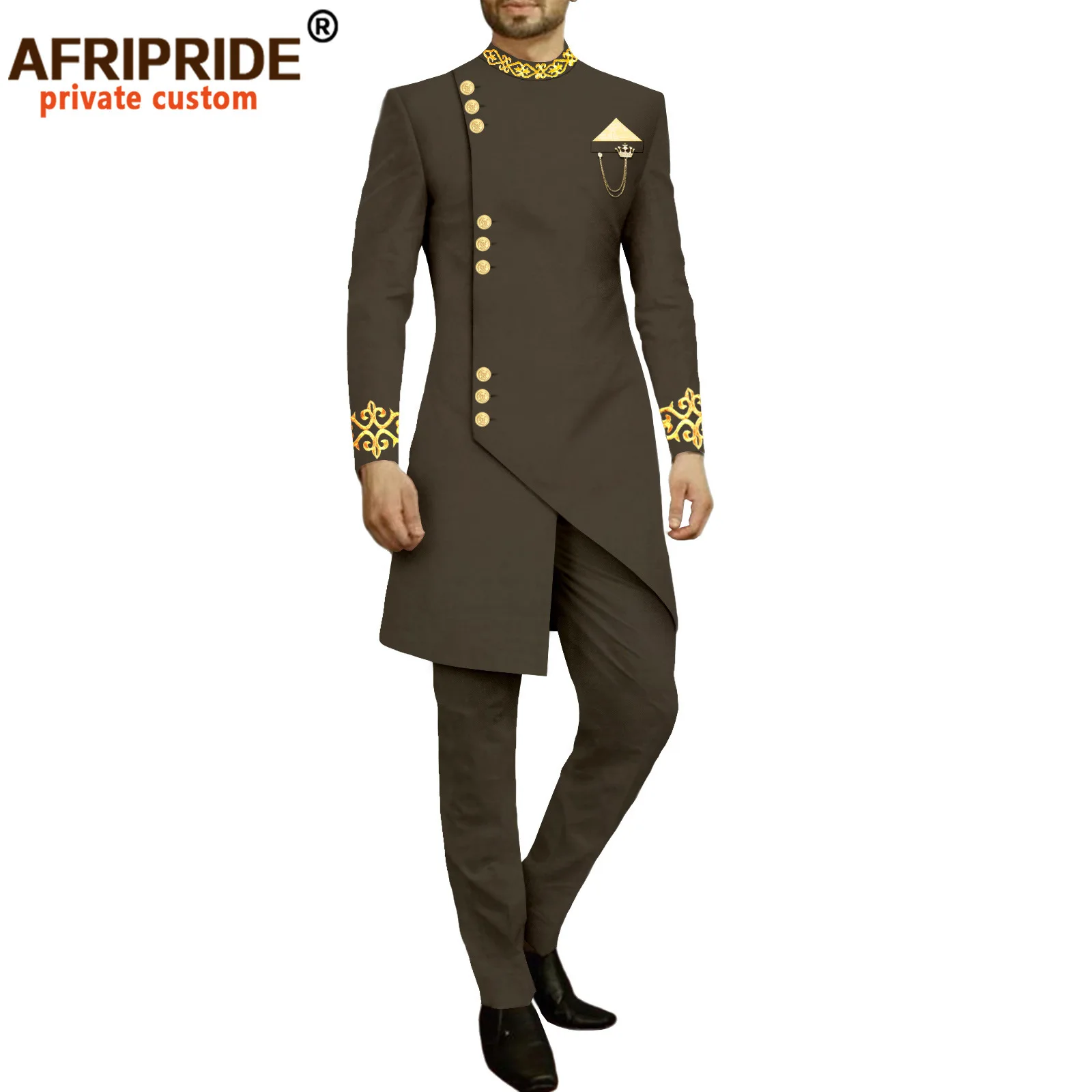 Stylish Atmosphere Casual Men's Suit New African Men Slim L Two-piece Set  Clothes for Men  Mens Clothes  Tracksuit Men 2