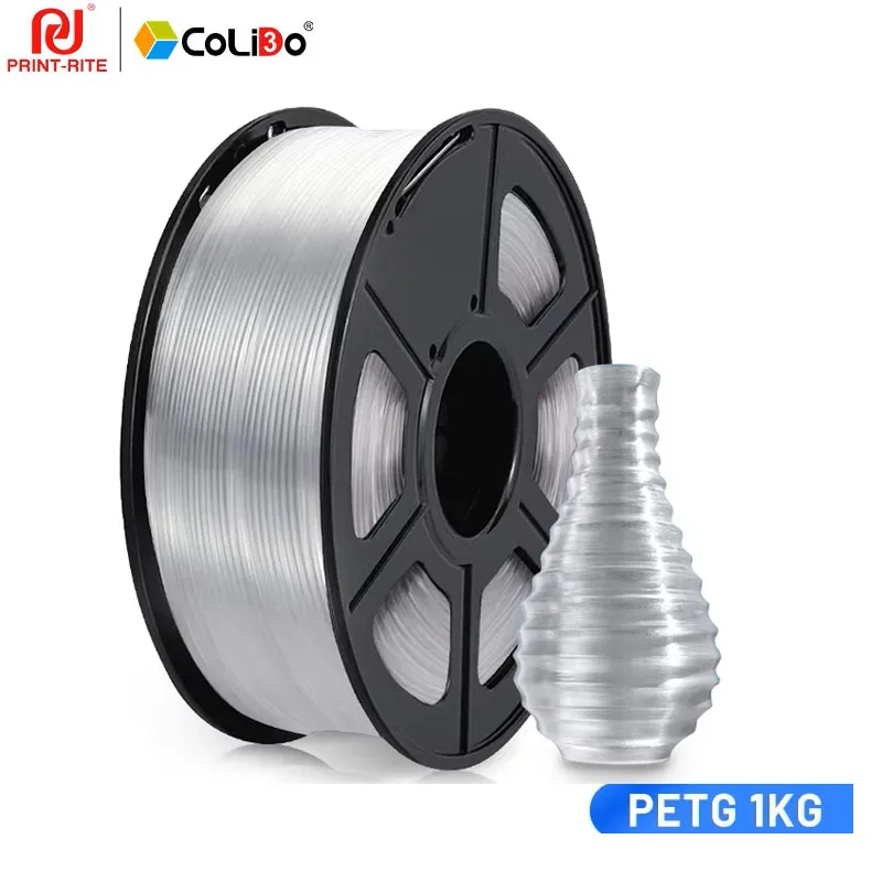 CoLiDo PETG 필라멘트 1.75MM 검정색 흰색 3D 프린터 용 투명 1KG..