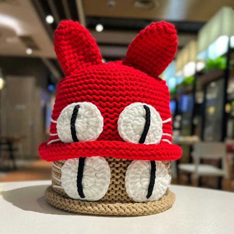 

The New Earmuffs More Lovely in The Fall and Winter of Knitting Hat Fashion Warm Hat Head Circumference Basin Hat
