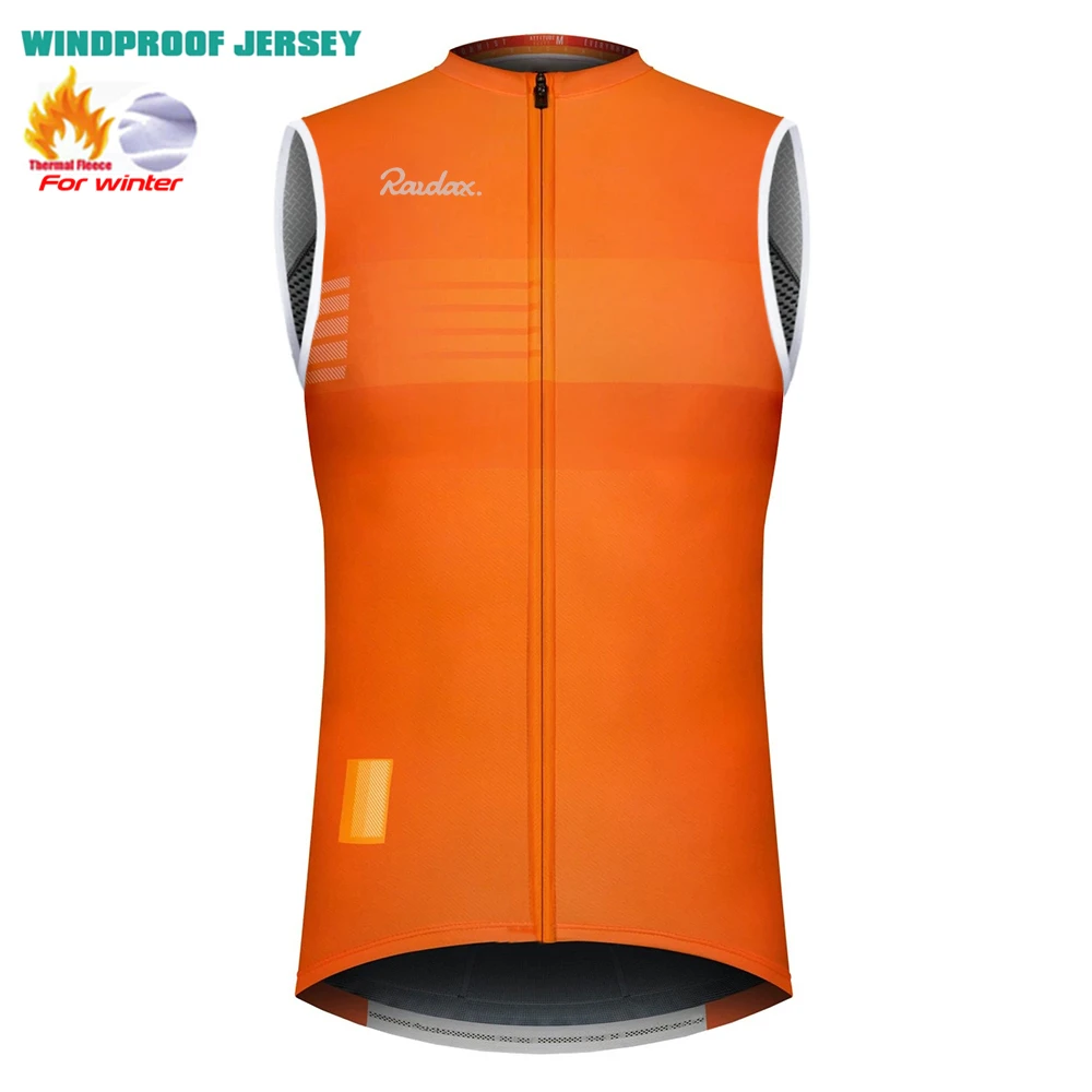 Raudax Winter Warm Cycling Vest Sleeveless Road Bike Motorcycle Top Jackets NEW MTB Thermal Fleece Cycling Clothing Vests