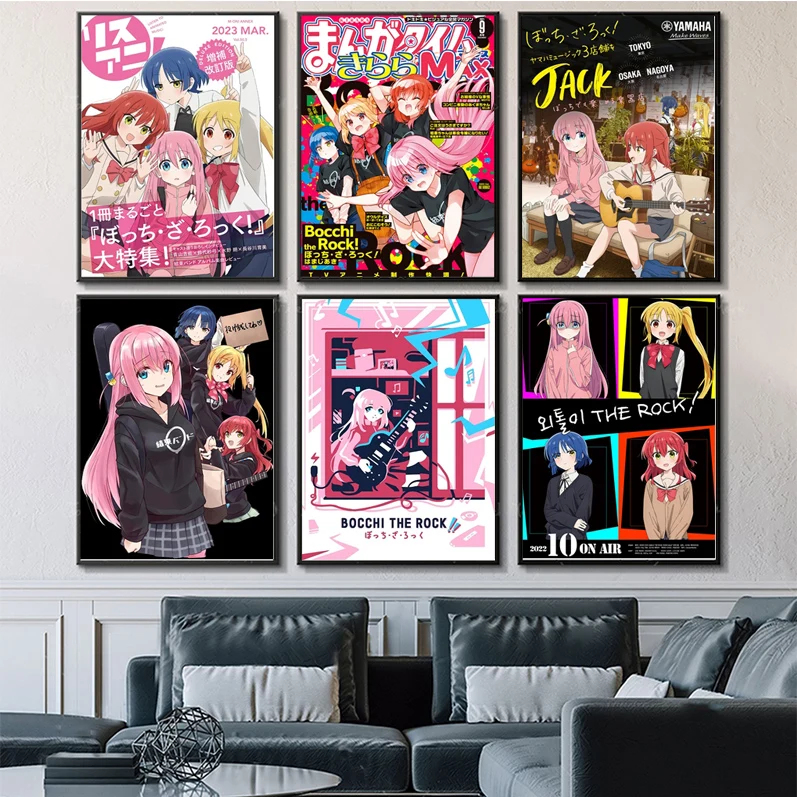 

Hot Anime BOCCHI THE ROCK Poster Anime Posters Sticky HD Quality Poster Wall Art Painting Study Wall Decor