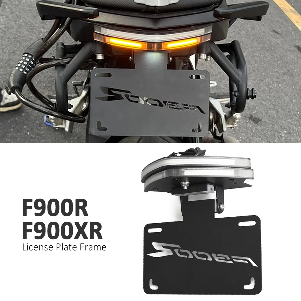 LED 테일 타이디 펜더 제거기 오토바이 번호판 홀더 번호판 라이트 BMW F900R F900XR F 900 R XR 방향 지시등용