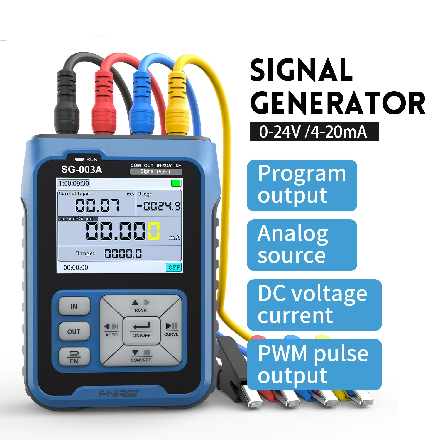 FNIRSI SG-004A 4-20mA Multifunctional Signal Generator PT100 Thermocouple Resistance Pressure Transmitter Process Calibrator 6