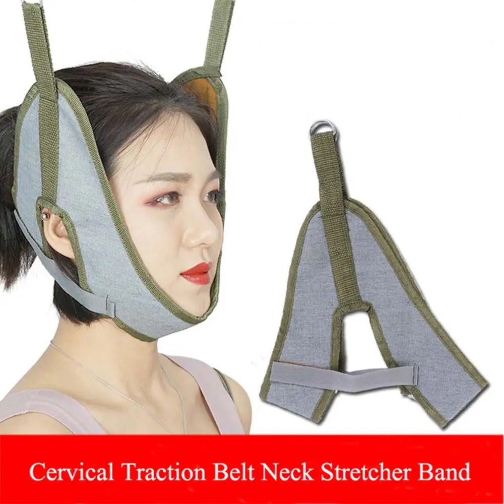 Cervical Fixing Straps Neck Stretcher Band Neck Traction Cushion Stretching Belt Bracket Chiropractic Cervical Traction Device