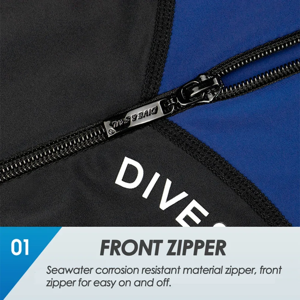 1.5MM Thicken Wetsuit Mens Women Neoprene One Piece Short Quick Dry Surfing Suit Beach Swimming Scuba Diving Suit Swimwear