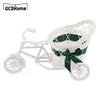 1Pc Cute DIY Handmade Mini Ornament Basket Creative Tricycle Rattan Ornament Basket Birthday Wedding Party Gift Box Basket 1