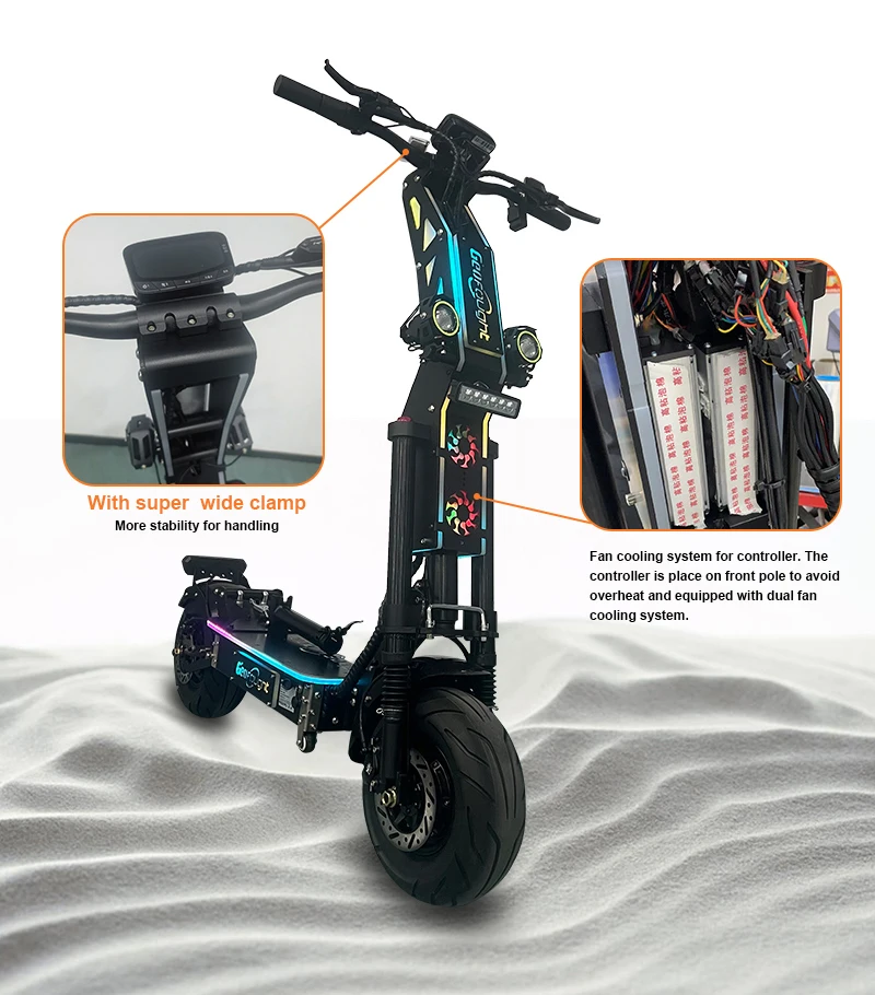 G14 new 10000W dual motor electric scooter high speed 130km/h 14-inch fat tires with powerful 72V 40AH battery life 140km