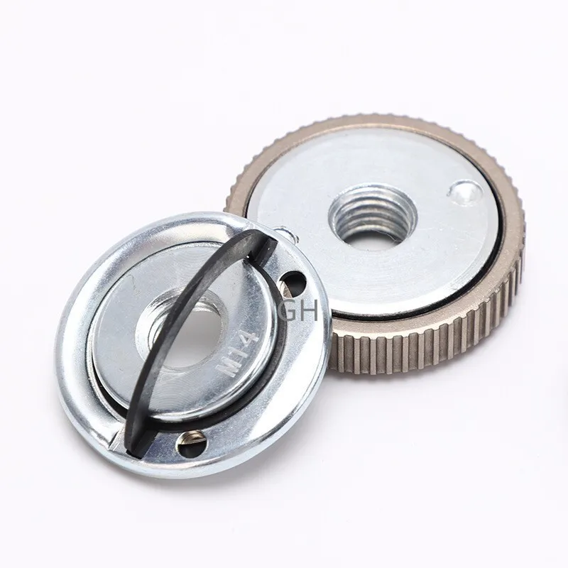 M14 Thread Angle Grinder Self-locking Pressing Plate Angle Grinder Quick Release Flange Nut Clamping Auto Repair Tool