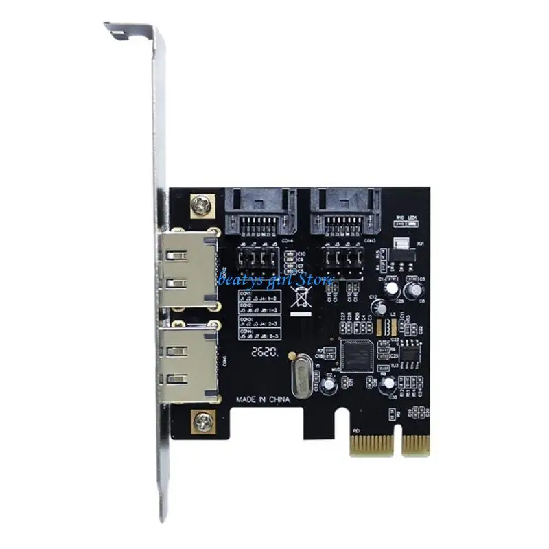 eSATA 연결 기능이 있는 PCIe2.0 슬롯용 C7AB 이중 채널 SATAIII 6Gb/s 확장 카드