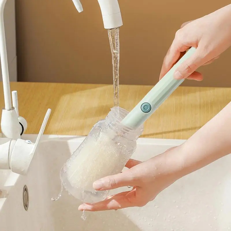 

Cup Cleaning Brush Long Handle Bottle Cleaning Sponge Wineglass Bottle Glass Cup Washing Cleaning Household Glass Coffee Brush