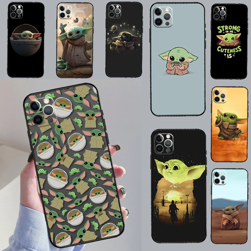 iphone 11 wallet case Lovely Baby Cute Yodas Phone Case For iPhone 11 12 13 Pro 12 13 Mini X XR XS Max 6 7 8 Plus SE 2022 Cover Coque iphone 11 case with card holder