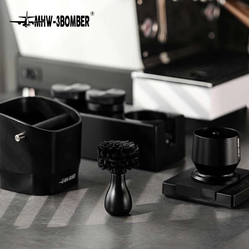 MHW-3BOMBER ABS Coffee Filter Cleaning Brush for Coffee Portafilter 51-58mm Basket Home Barista Clean Tool Cafe Accessorie