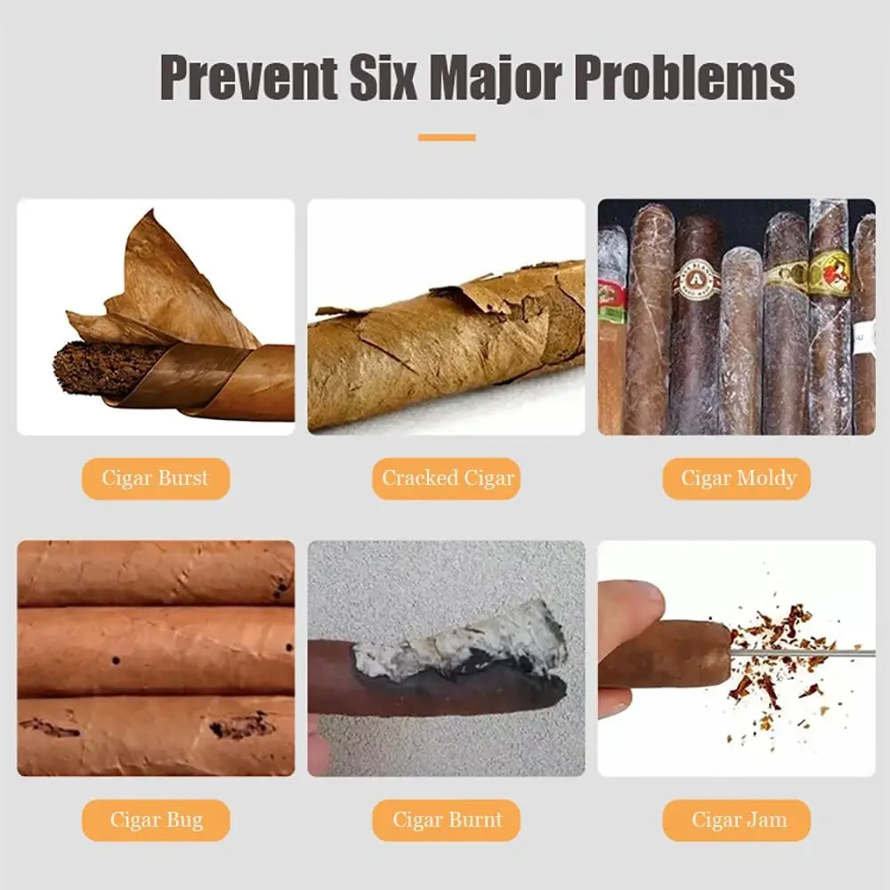 Humidor Packets,69% 72% 75% 8 Grams 2-Way Humidity Control Humidor Relative Humidity Packs, Cigar Humidifier Bag CA01 3