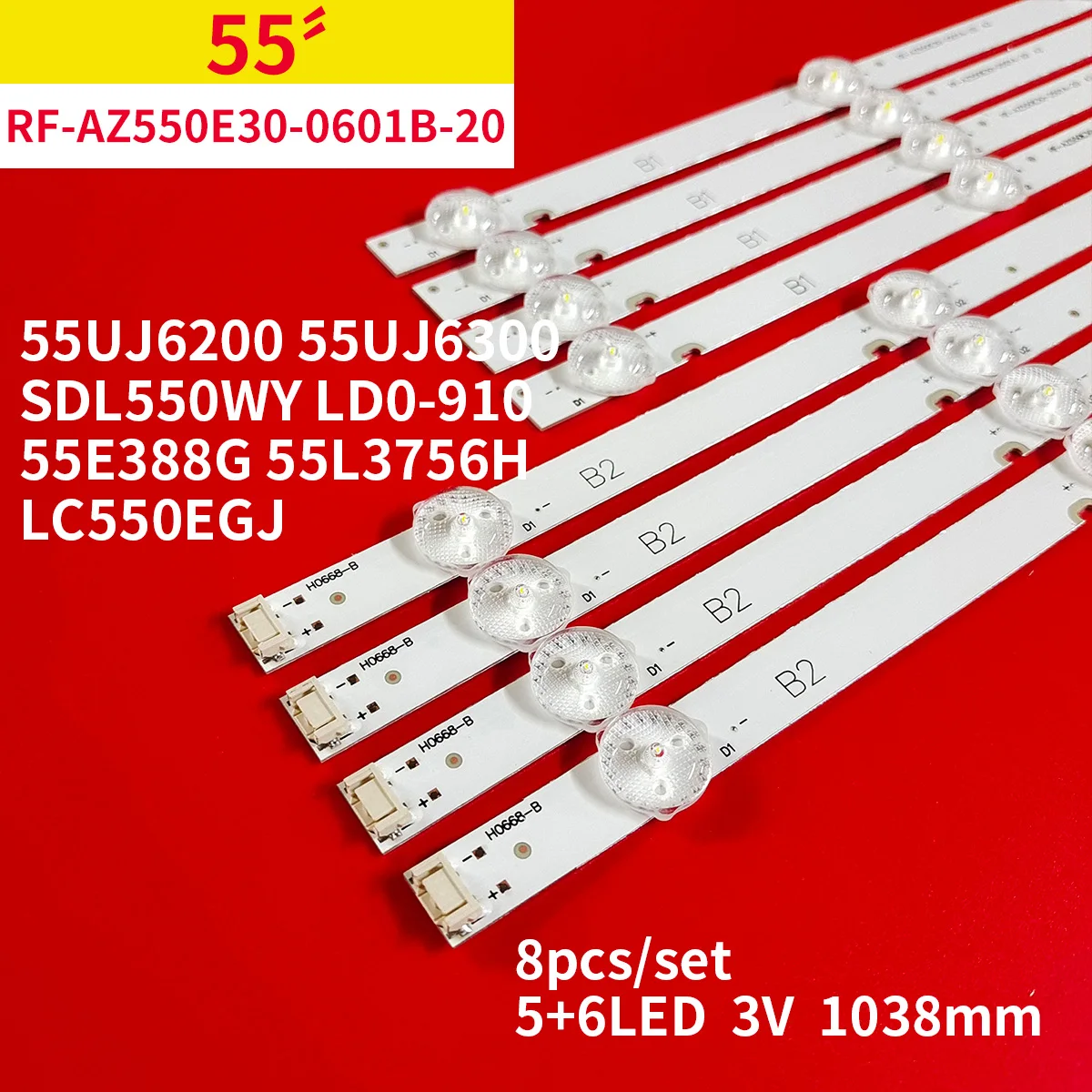 40-pces-5-conjunto-led-backlight-strip-para-lg-55-tv-55uj620y-ta ...