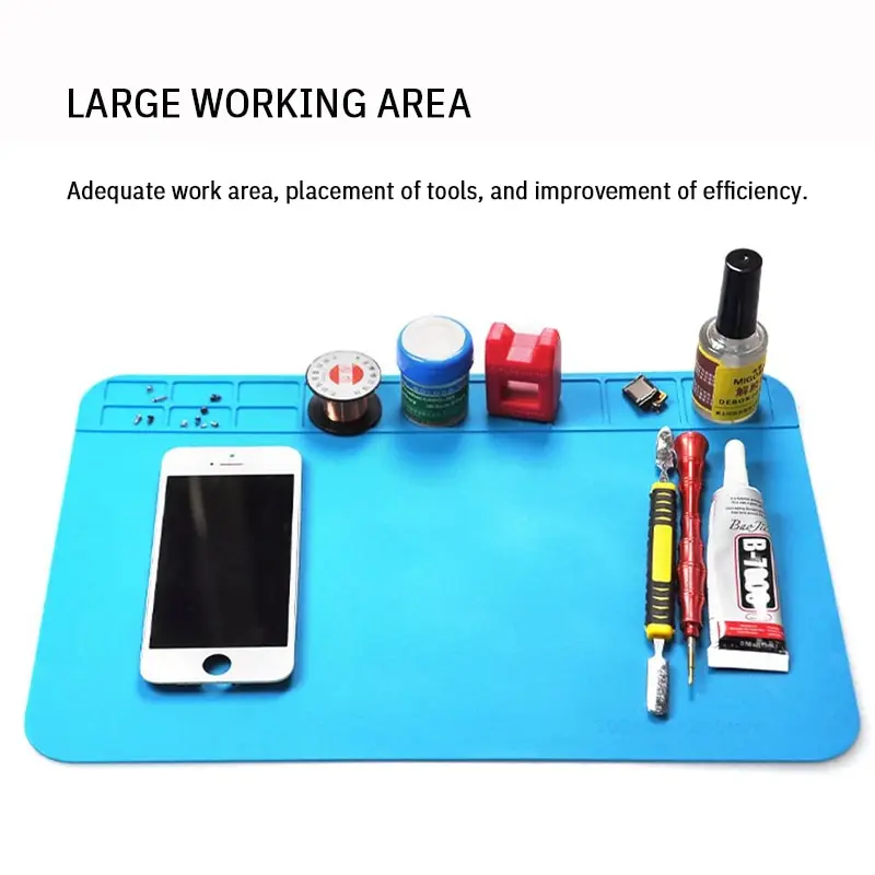 Repair Pad Silicone Soldering Mat Waterproof Electronic Equipment Repair Board Multi Component Placement Heat Insulation Pad