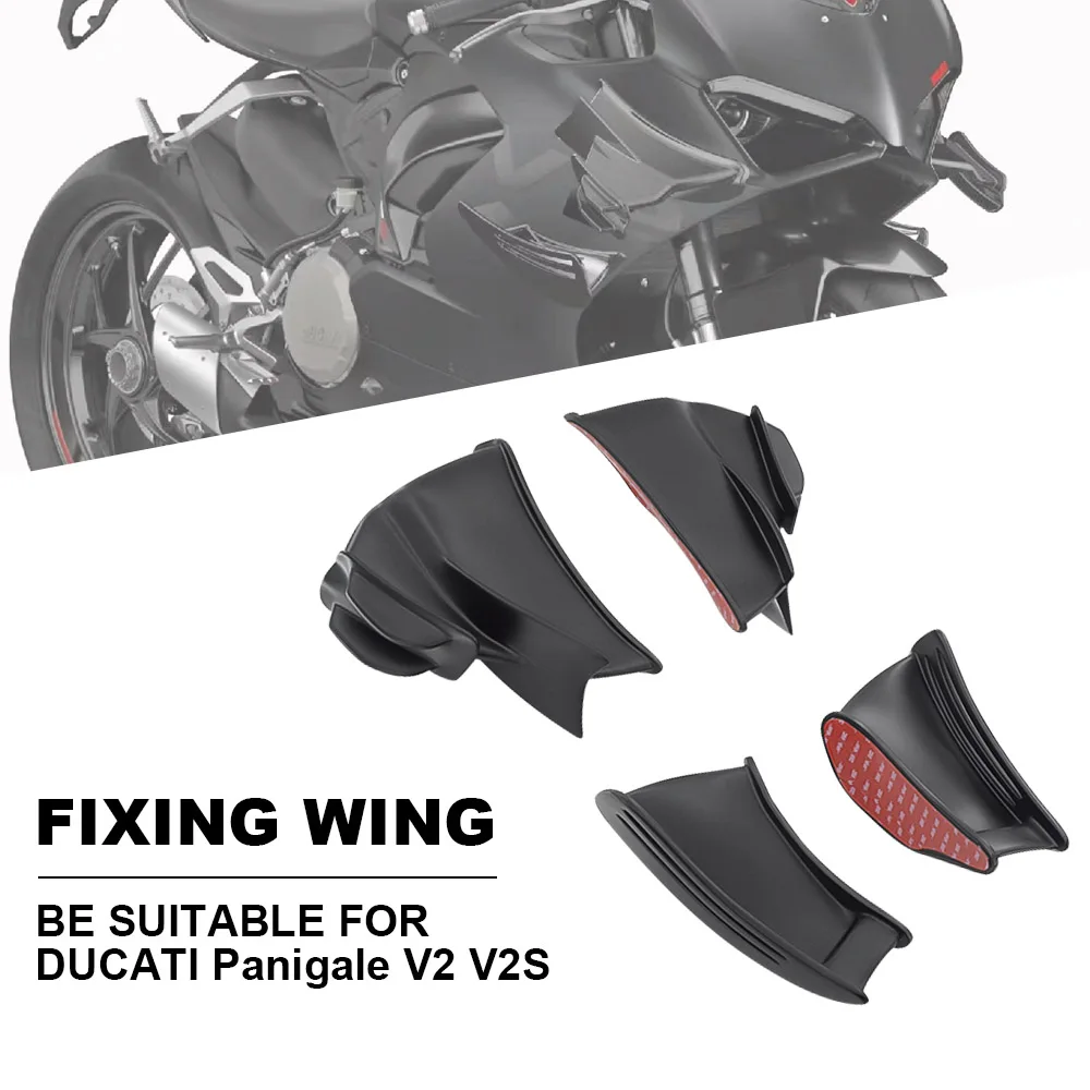 

Новые модифицированные детали крыла аэродинамики для мотоцикла ABS для DUCATI Panigale V2 V2S 2020-2023, комплект обтекателей крыльев с фиксированными крыльями