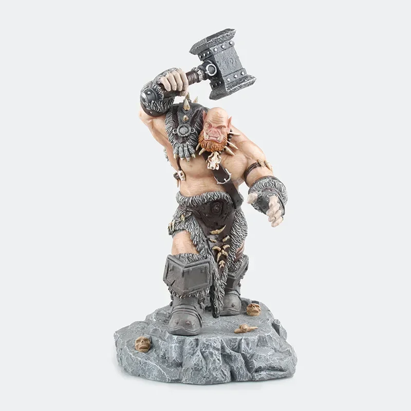 

[VIP] 26cm Game WOW Character Tribe Ogrim Doomhammer Hammer Action Figure Durotan PVC statue Collectible Model kids gift toy