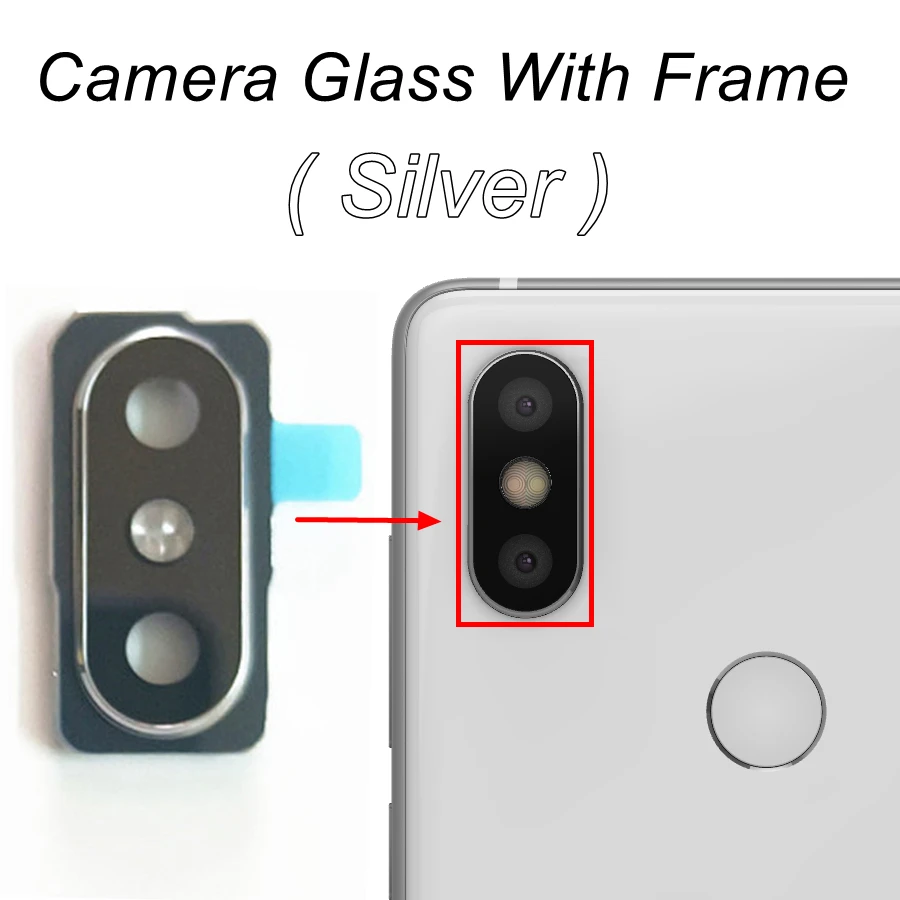 Main Camera Glass For Xiaomi Mi Mix 2S Rear Back Camera Lens Glass