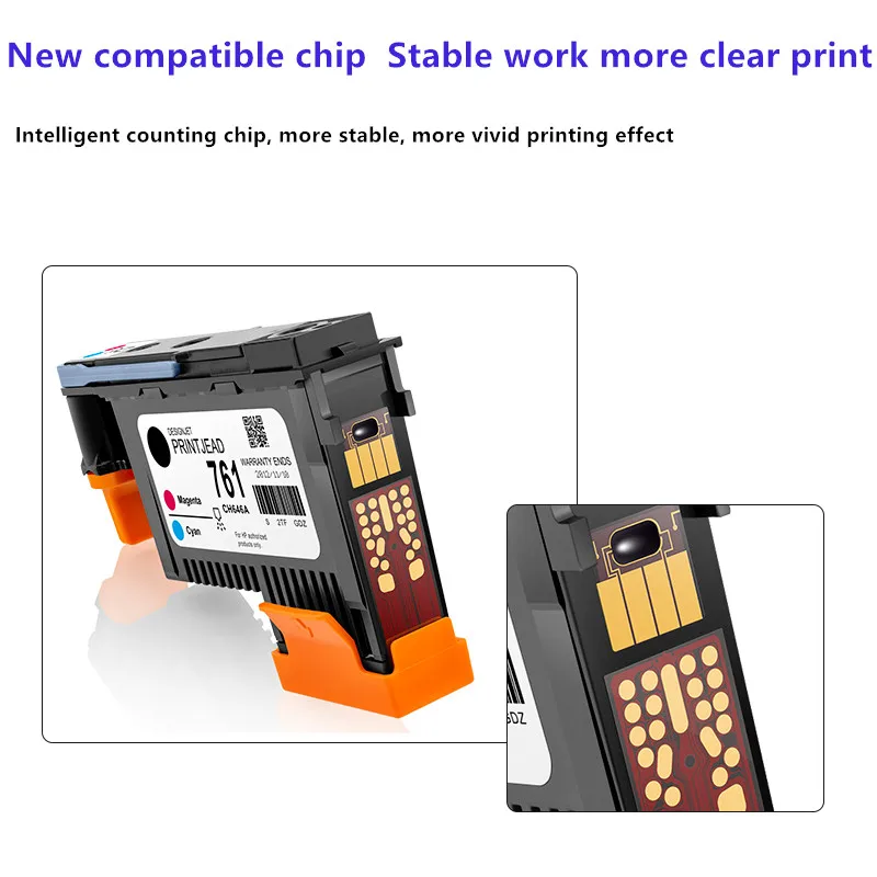 Compatível 761 Ch645a Ch646a Ch647a Ch648a Cabeça de Impressão Compatível 761 da Cabeça de Impressão para Hp761 Designjet T7100 T7200 Impressoras - Imagem 5