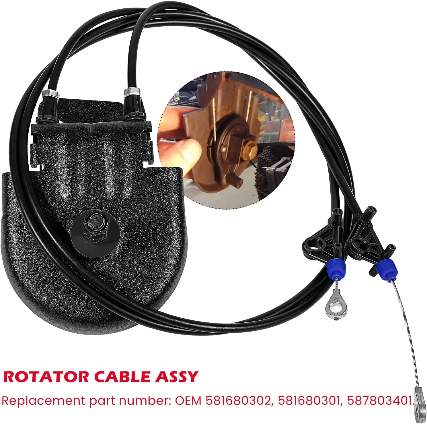 TM Snow Blower Rotor Cable Assembly 581680302 Rotator Cable Assy