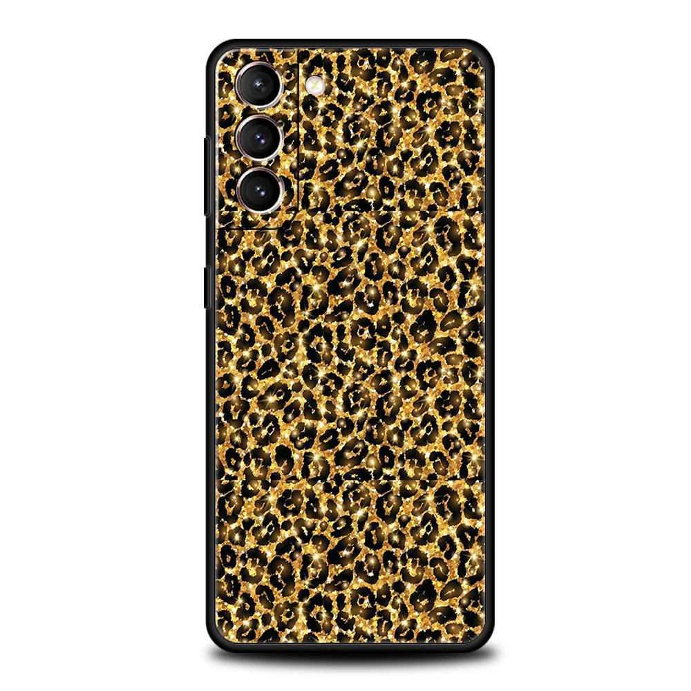 Leopard Print Silicone Phone Case Cover