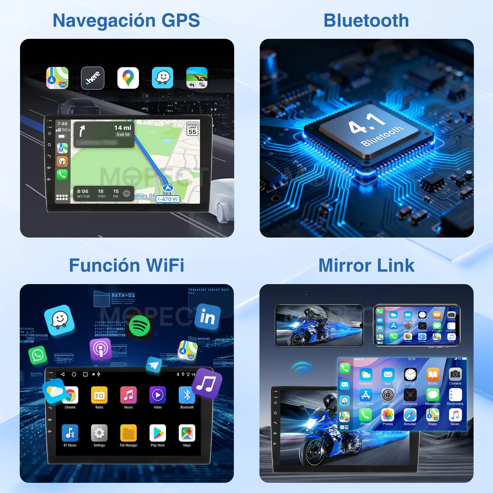 Radio para Auto Android 15.0 de 9 Pulgadas, 4+64 GB, para VW Polo 6R 6C V 2009-2017, Apple CarPlay, Pantalla Táctil IPS, Navegación GPS, FM/AM, SWC, Bluetooth 4