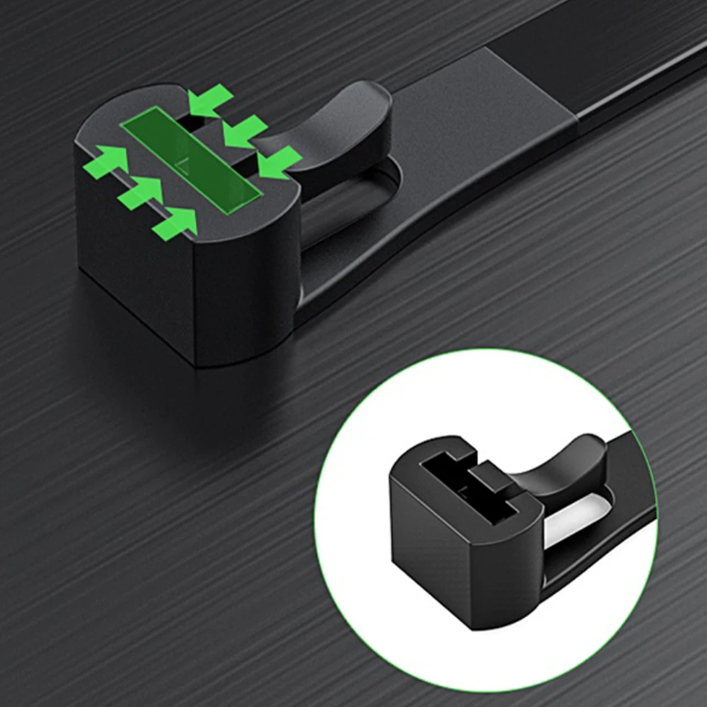 Description Picture 5 of item50-Pack Removable Loop Nylon Cable Ties Self-Locking Plastic Band Fasteners Cable Ties Reusable Nylon Cable Ties
