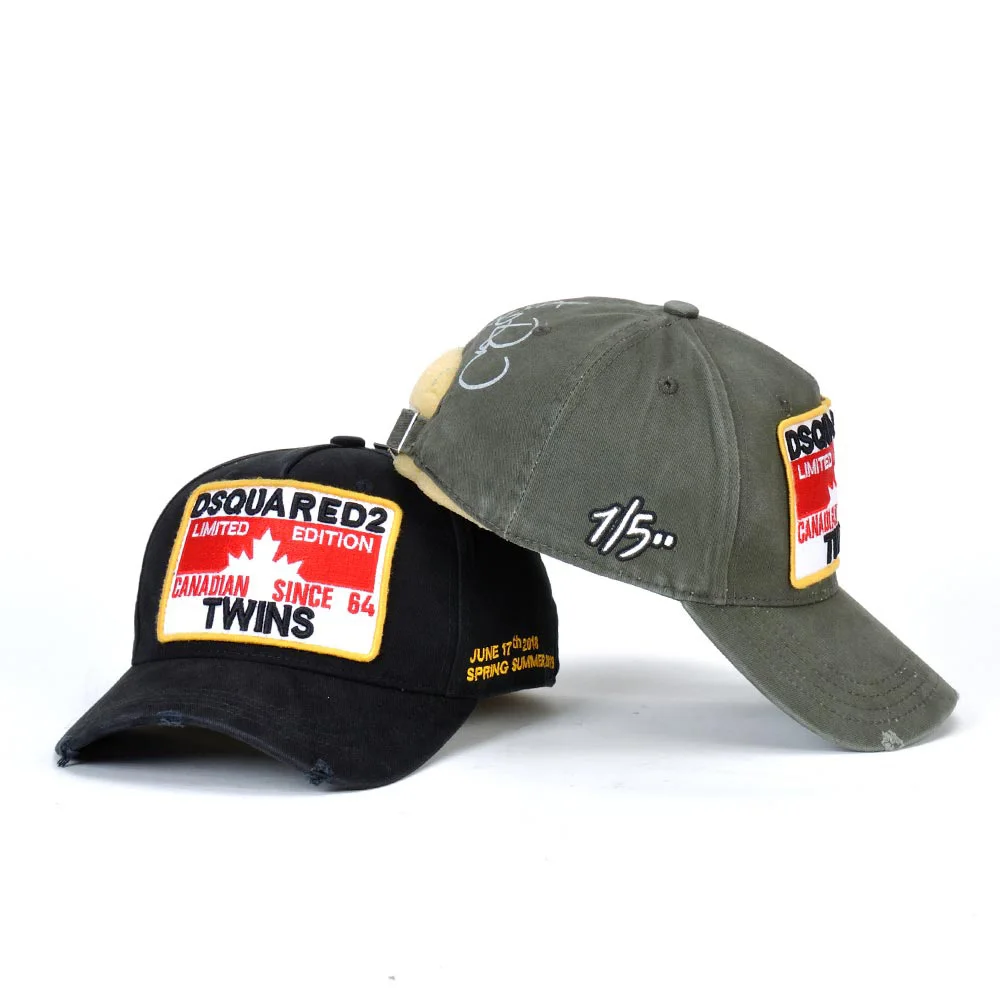 DSQICOND2 hat Letter DSQ2 Hats Cotton 