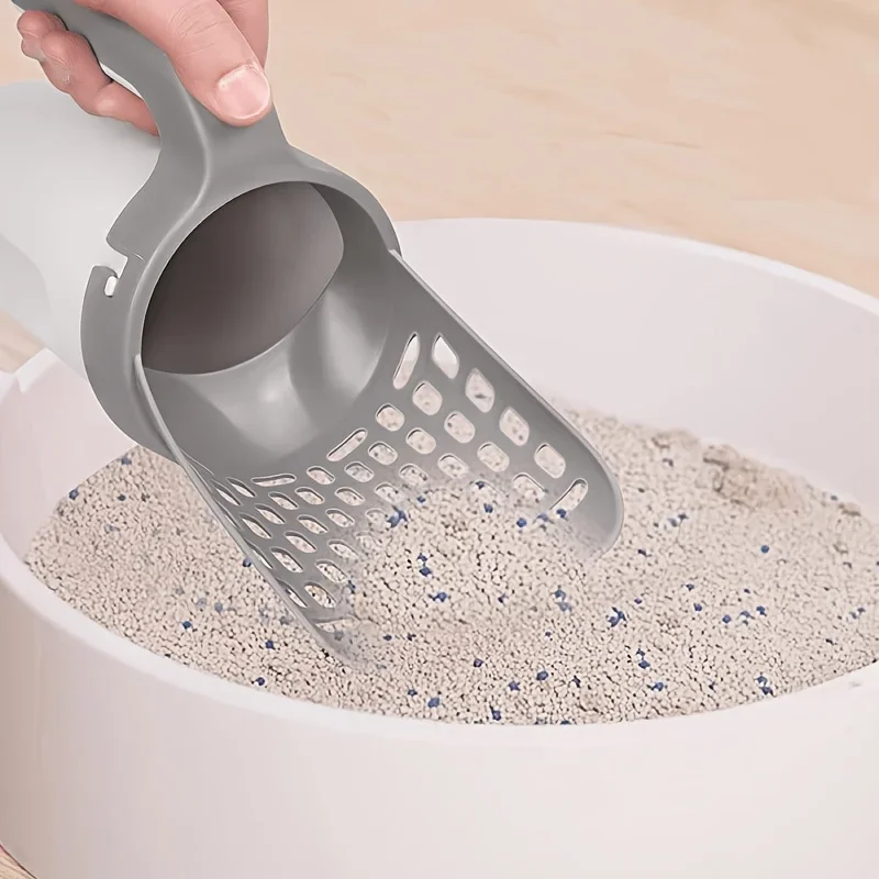Large Capacity Cat Litter Scoop With Integrated Waste Bin And Bags_voghion.com