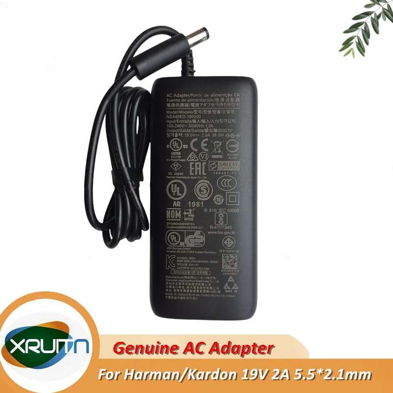 

Genuine NSA40ED-190200 AU38AA-00 19V 2A AC Adapter Charger For harman/kardon Onyx Studio 1 2 3 4 Bluetooth Speaker Power Supply