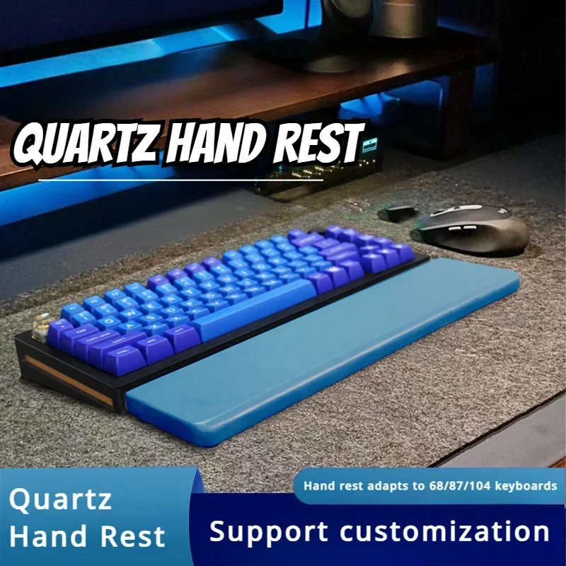 Echome-descanso de Mão de Teclado de Quartzo Personalizado Conforto Ergonômico para Teclas Teclados Mecânicos Mesas Criativas Ornamentais