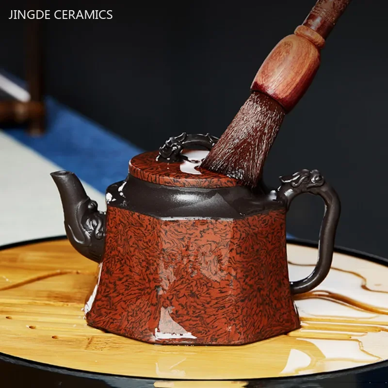 280ml Boutique Yixing Purple Clay Tea Pot Master Handmade Filter Beauty Kettle High Quality Zisha Tea Set Custom Tea Infuser