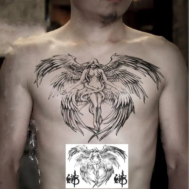 Seraphim Angel Demon Tattoos Waterproof Temporary Tattoo For Woman Men Sexy  Art Fake Tattoo Stickers Lasting Wrist Arm Tattoo - Temporary Tattoos -  AliExpress