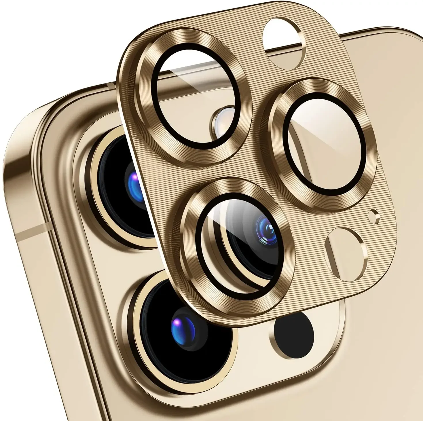 Premium Tempered Glass Metal Camera Lens Protector - Enhanced Protection Accessory