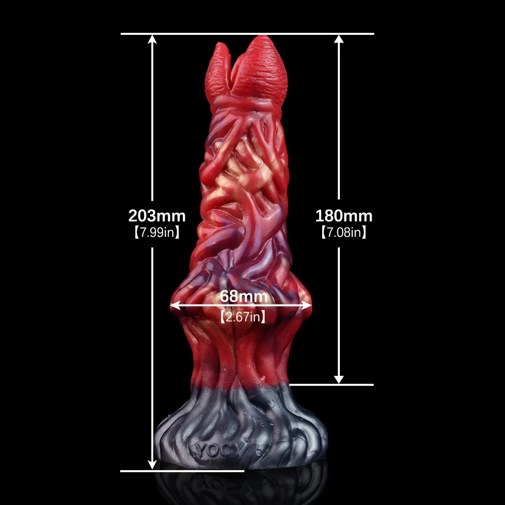 Plug anale fantasy dildo in silicone per uomo e donna monster_voghion.com