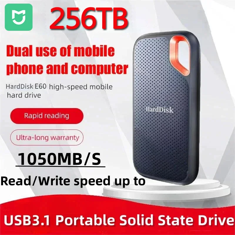 Mijia Hard Disk Mobile Ssd E60 2Tb 6Tb 8Tb 256Tb Usb 3.1 Hd Hard Esterno Per Laptop Ps5 Mobile Hard Disk Hdd Dispositivi Di Archiviazione